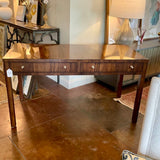 Century Furniture Keith Desk In Rosewood Veneer and Mahogany 58"W x 28"D x 31.5 " H
