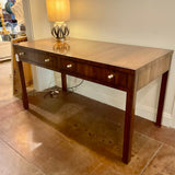 Century Furniture Keith Desk In Rosewood Veneer and Mahogany 58"W x 28"D x 31.5 " H