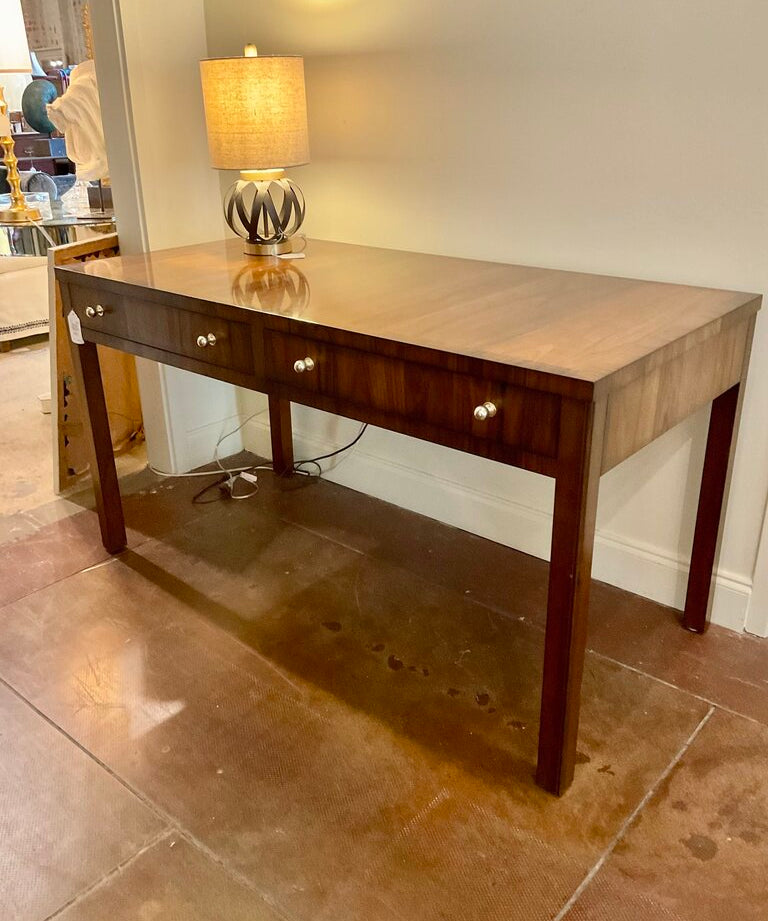 Century Furniture Keith Desk In Rosewood Veneer and Mahogany 58"W x 28"D x 31.5 " H