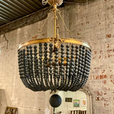 Regina AndrewsFabian Wood Bead Chandelier 37"H x 21.5" Diam