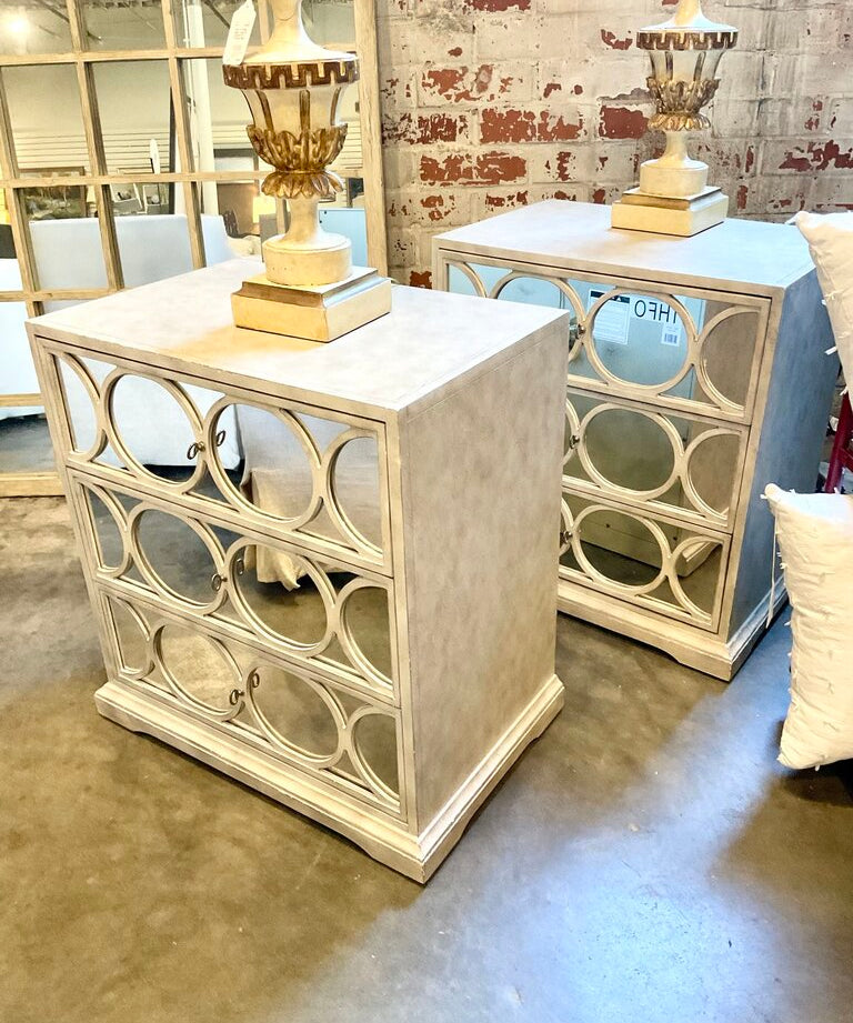Pair Of Bernhardt Ellery Nightstands 28.5" X 18.5" x 31"T