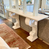 Italian Style Painted Console Table 72"L x 17"D x 33.5"T