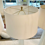 Pair Of Regina Andrews Quatrefoil Alabaster Table Lamps 32"T to Finial