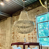 Luna Beaded Chandelier 23"T x 20"Diam