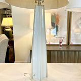 Pair Of Tall Italian Murano Glass Lamps 33"T to Finial