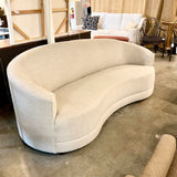 Crate And Barrel Infiniti Curved Sofa 88"L x 40.5"D x 17"T and 34.5"T