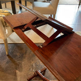 Antique Rolling Tray Table / Desk in Mahogany Stamped Sir Guy Campbell 32.5"W x 14.25" D x 30T