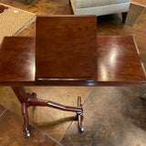 Antique Rolling Tray Table / Desk in Mahogany Stamped Sir Guy Campbell 32.5"W x 14.25" D x 30T
