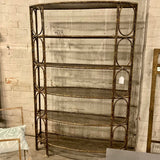 Vintage 1970's Iron Etagere 49"W x 13.5"D x 74"T