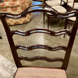 Set of 8 Antique Chippendale Style Ladder Back Dining Chairs 2 Arm 22"W / 6 Side 21"W x 18"D x 39"T
