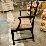 Set of 8 Antique Chippendale Style Ladder Back Dining Chairs 2 Arm 22"W / 6 Side 21"W x 18"D x 39"T