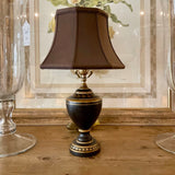 Small Italian Tole Style Lamp 19"To Finial