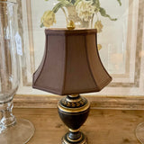 Small Italian Tole Style Lamp 19"To Finial