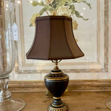 Small Italian Tole Style Lamp 19"To Finial
