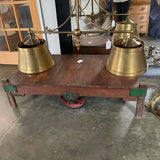 Industrial Coffee Table 53" W X 26" D X 14.5