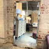 Large Arhaus Beveled Glass Floor Mirror 78"T x 42"W