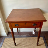 19th Century Sheraton Cherrywood Side Table 27" W X 24" D X 31" T