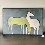 Horse Art 36" W X 24" T