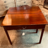 Tilt Top Game Table In Mahogany 36" x 17" X 29"H closed/ 34" x 35.5" Open
