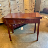 Tilt Top Game Table In Mahogany 36" x 17" X 29"H closed/ 34" x 35.5" Open