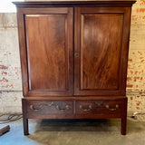 Antique Mahogany Armoire/Cabinet As Is 54"W x 24"D x 64"H