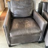 Room And Board Leather Club Chair 29"W x 30.5"D x 30.5"H