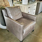 Room And Board Leather Club Chair 29"W x 30.5"D x 30.5"H