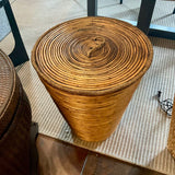 Tall Covered Basket 23"T x 18"Diam