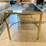 Huff Harrington Gold Wash and Mirrored Top Coffee Table 40" x 20" x 20"H