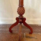 Vintage Ethan Allen Pedestal Plant Stand In Mahogany 38"T x 13"Diam