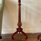 Vintage Ethan Allen Pedestal Plant Stand In Mahogany 38"T x 13"Diam