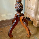 Vintage Ethan Allen Pedestal Plant Stand In Mahogany 38"T x 13"Diam