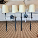 Pair of Visual Comfort 2-Arm Sconces w/ Shades 26.5"T x 14"W x 6.5"D