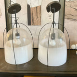 Pair of Haliegh Pendants by Rejuvenation 22"T x 12"Diameter