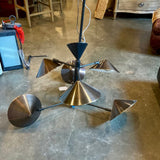 Polished Bronze 6-Light Chandelier 36"T x 36"Diameter