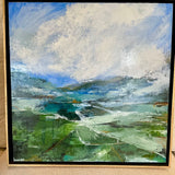 Original Signed Art "Strata" By Gwen Wong 19" x 19"
