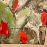 Original Daffodil Painting Signed Hechenbleikner 33" W X 29" W