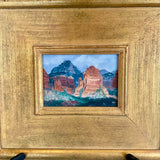 Original Signed Painting Of Coconino Rim Grand Canyon 15"T x 17"W
