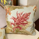 Pair Of Floral Pillows 16" x 17"