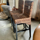 Pair Of Seagrass Barstools