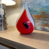 Vintage Italian Murano Style Art Glass Vase 12"T x 8" W