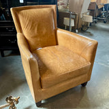 Leather Club Chair 28"W x 29"D x 34"T