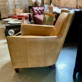 Leather Club Chair 28"W x 29"D x 34"T