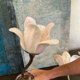 Pair Of Urban Electric Porcelain Posy Wall Sconces 16.75"T x 6.75'Diam Flower x 10" From Wall
