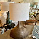 Large Visual Comfort Metal With Bronze Finish Lamp 29"To Finial x 18"W