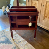 Scully & Scully Magazine Rack with Tray and Wheels 19" W X 22.25 " T