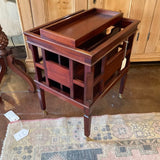 Scully & Scully Magazine Rack with Tray and Wheels 19" W X 22.25 " T