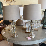Pair Of Glass Lamps