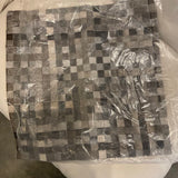Single Urban Equestrian Woven Cowhide Pillow Sham 22" x 22