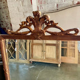 Fleur De Lis Gold Leaf Beveled Mirror 30.5" W X 52" T